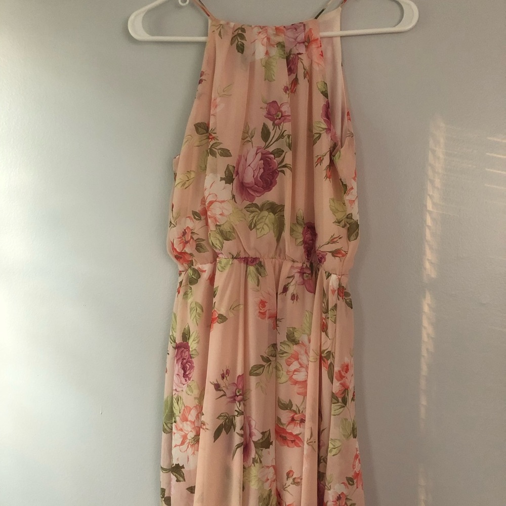 Light pink floral dress